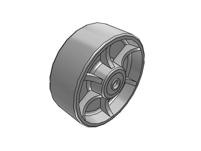 CA Cast Iron Wheels 8 x 3 with Tapered Roller Bearing