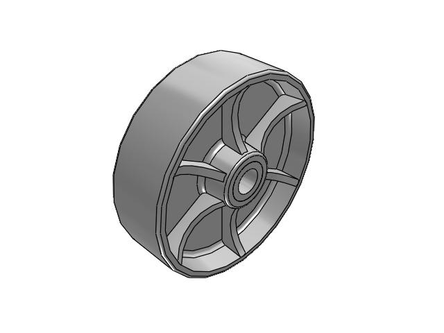 CA Cast Iron Wheels 10 x 3 with Straight Roller Bearing