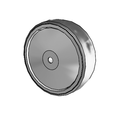 Thermoplastic Rubber CHX 4.0000 x 1.2500 Wheel with Precision Ball Bearing