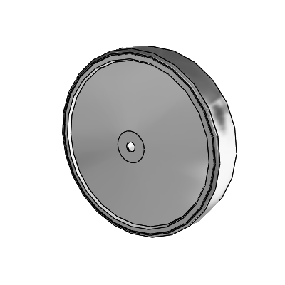 Thermoplastic Rubber CHX 6.0000 x 1.2500 Wheel with Precision Ball Bearing