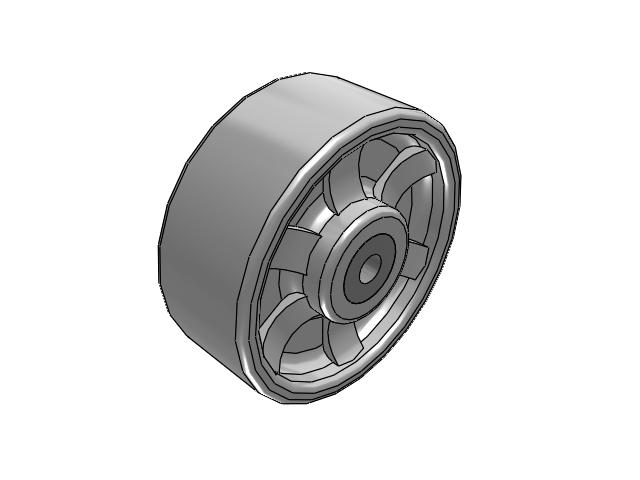 CH Cast Iron Wheels 5 x 2 with Annular Ball Bearing
