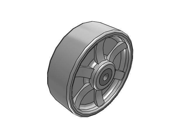 CH Cast Iron Wheels 6 x 2 with Annular Ball Bearing