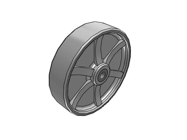 CH Cast Iron Wheels 8 x 2 with Straight Roller Bearing