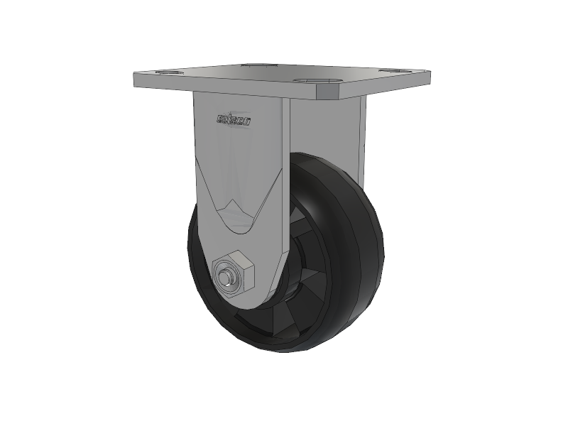 Defender D4 Series Stainless Steel Casters Stainless Steel Top Plate Rigid with 4 Maxim Nylon Glass Filled Wheel