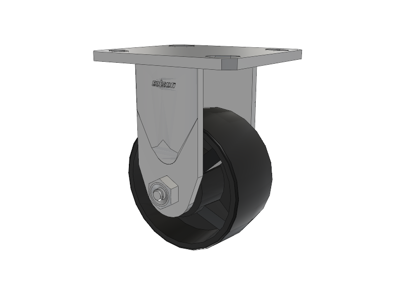 Defender D4 Series Stainless Steel Casters Stainless Steel Top Plate Rigid with 4 Polyolefin Wheel