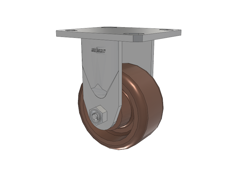 Defender D4 Series Stainless Steel Casters Stainless Steel Top Plate Rigid with 4 Thermo Hi-Temp Wheel