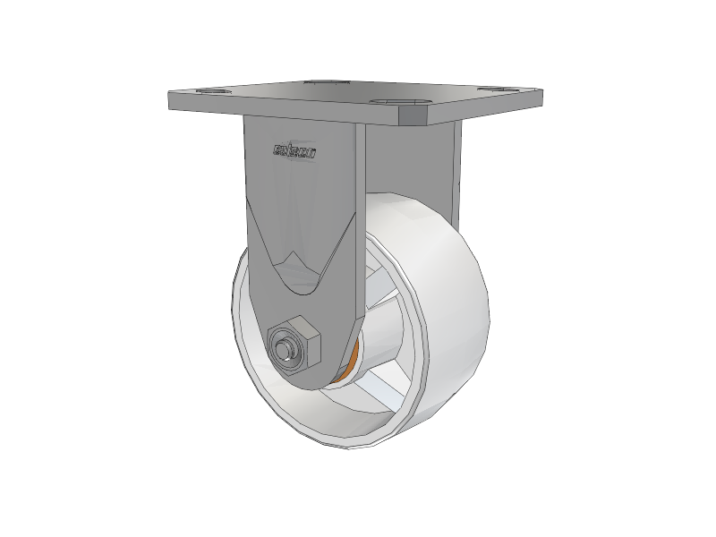 Defender D4 Series Stainless Steel Casters Stainless Steel Top Plate Rigid with 4 Retort Hi-Temp Wheel