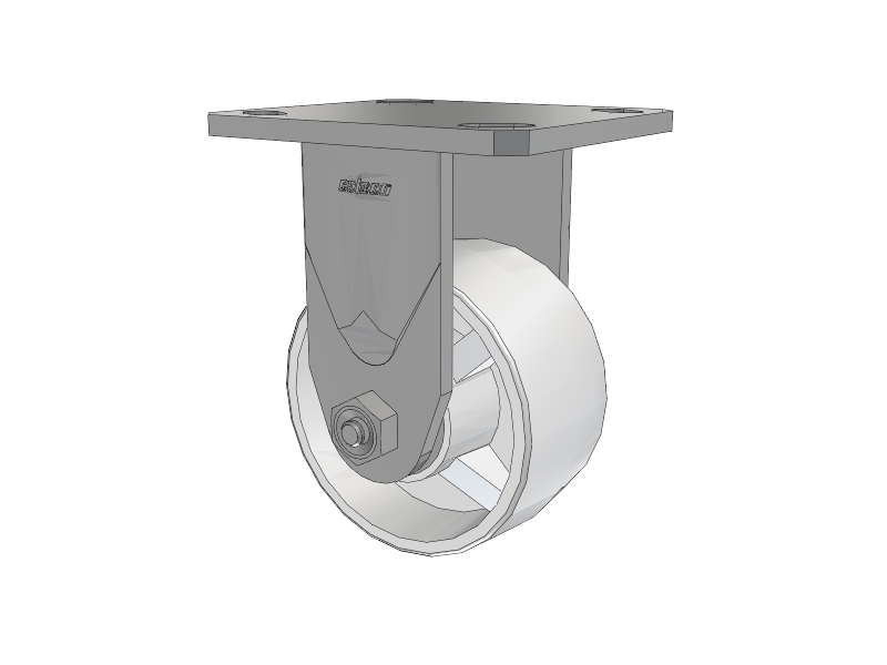 Defender D4 Series Stainless Steel Casters Stainless Steel Top Plate Rigid with 4 Retort Hi-Temp Wheel