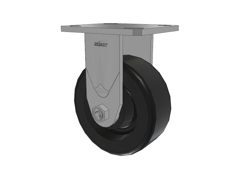 Defender D4 Series Stainless Steel Casters Stainless Steel Top Plate Rigid with 5 Phenolic Wheel