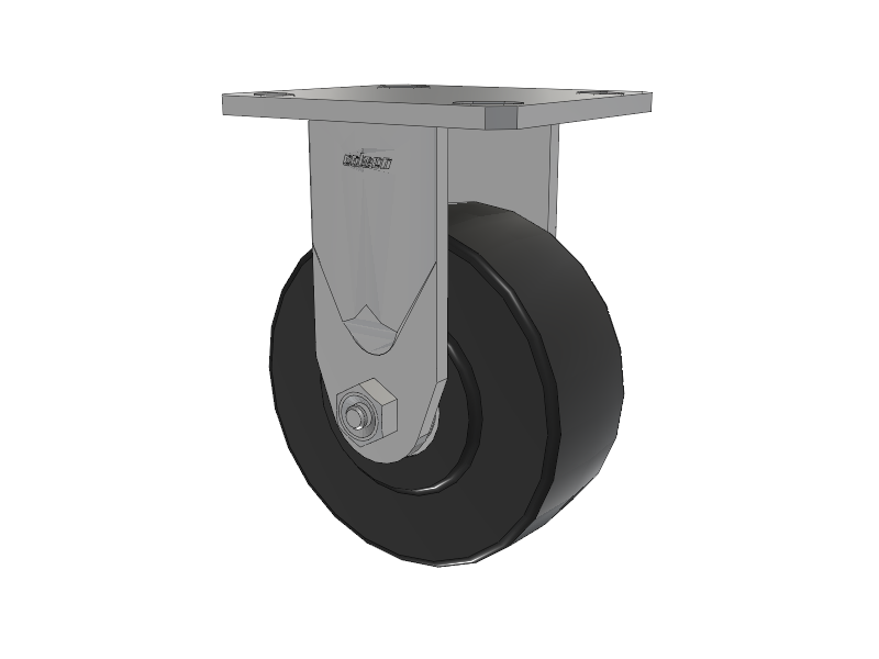 Defender D4 Series Stainless Steel Casters Stainless Steel Top Plate Rigid with 5 Commander HD Wheel