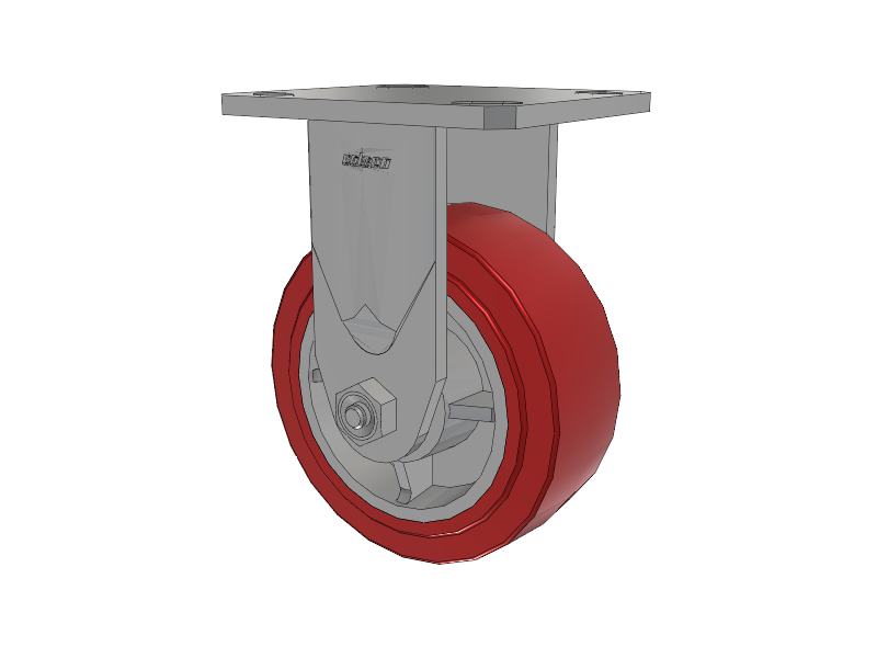 Defender D4 Series Stainless Steel Casters Stainless Steel Top Plate Rigid with 5 Polyurethane HI-TECH Wheel