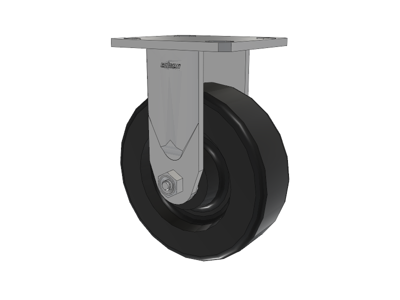 Defender D4 Series Stainless Steel Casters Stainless Steel Top Plate Rigid with 6 Phenolic Wheel