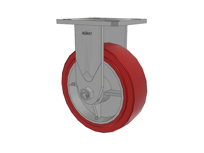 Defender D4 Series Stainless Steel Casters Stainless Steel Top Plate Rigid with 6 Polyurethane HI-TECH Wheel