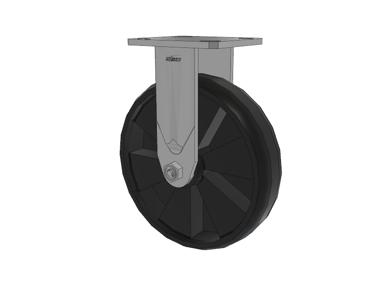 Defender D4 Series Stainless Steel Casters Stainless Steel Top Plate Rigid with 8 Maxim Nylon Glass Filled Wheel
