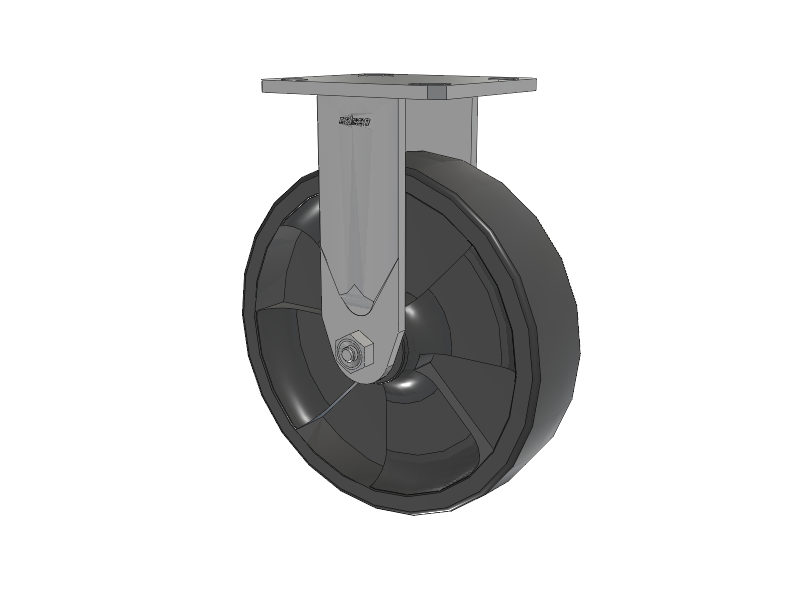Defender D4 Series Stainless Steel Casters Stainless Steel Top Plate Rigid with 8 HD Nylon Glass Filled Wheel