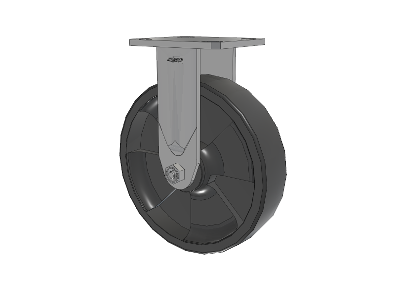 Defender D4 Series Stainless Steel Casters Stainless Steel Top Plate Rigid with 8 HD Nylon Glass Filled Wheel