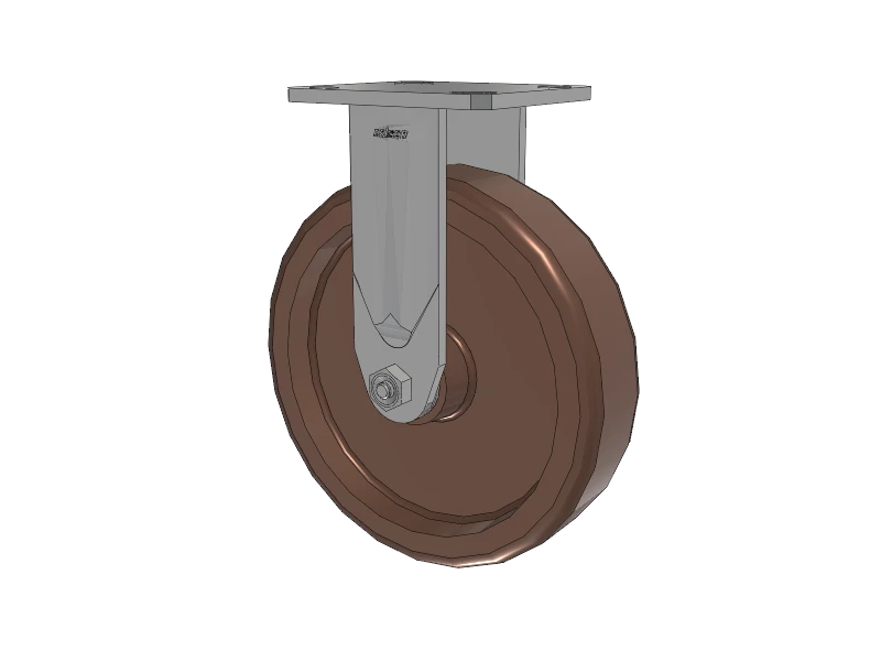 Defender D4 Series Stainless Steel Casters Stainless Steel Top Plate Rigid with 8 Thermo Hi-Temp Wheel