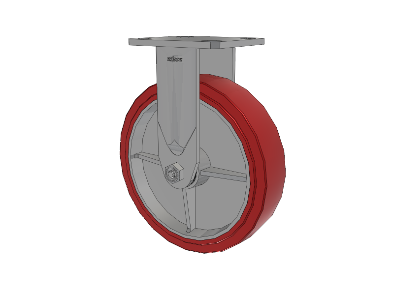 Defender D4 Series Stainless Steel Casters Stainless Steel Top Plate Rigid with 8 Polyurethane HI-TECH Wheel