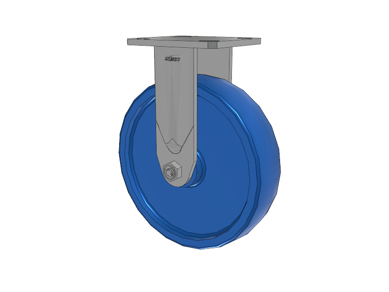 Defender D4 Series Stainless Steel Casters Stainless Steel Top Plate Rigid with 8 K Solid Polyurethane Wheel