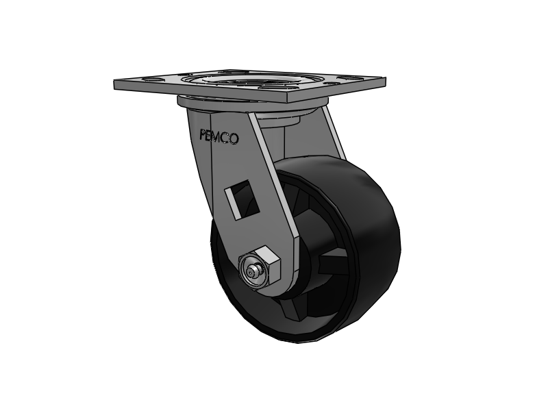 E-line Swivel Caster with 4 x 2 Polypropylene HD Wheel