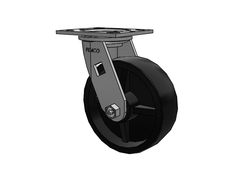 E-line Swivel Caster with 6 x 2 Polypropylene HD Wheel
