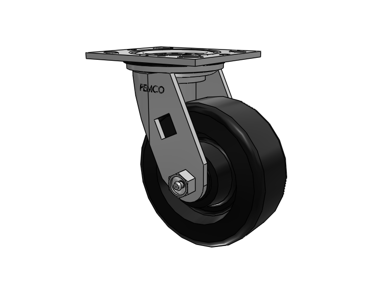 E-line Sealed Swivel Caster with 5 x 2 Phenolic Wheel