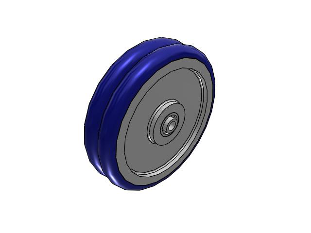 EY Wheels 12 x 3 with Precision Ball Bearing