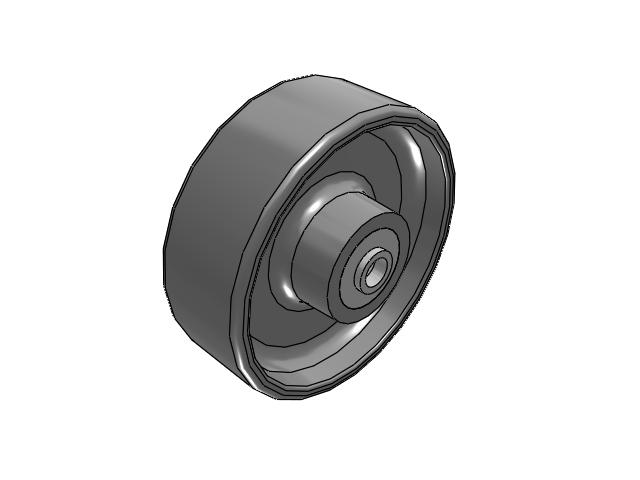 FS Drop Forged Steel 5 x 1-3/4 Wheel with Tapered Roller Bearing