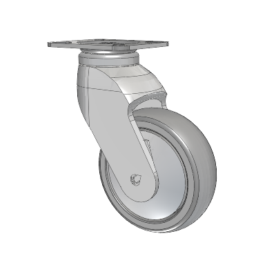 Tango Top Plate Swivel Caster with 100 x 32 TPU (80a) Wheel