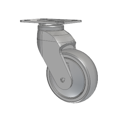 Tango Top Plate Swivel Caster with 100 x 32 TPU (80a) Wheel