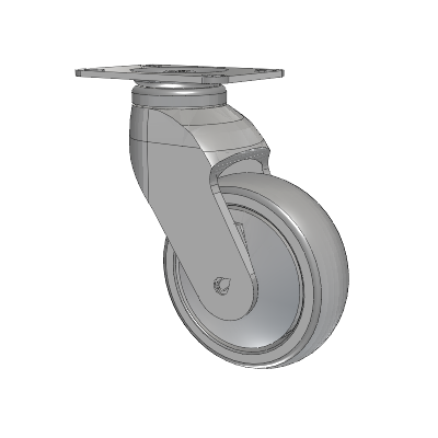 Tango Top Plate Swivel Caster with 100 x 32 TPR (80a) Wheel