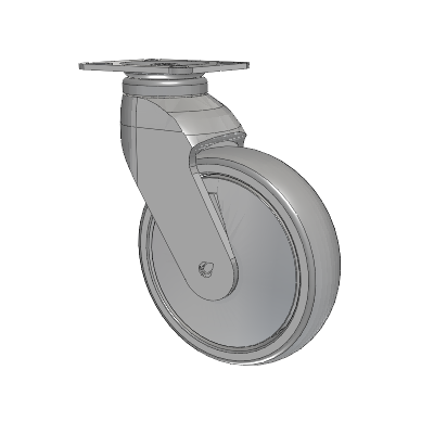 Tango Top Plate Swivel Caster with 125 x 32 TPR (80a) Wheel