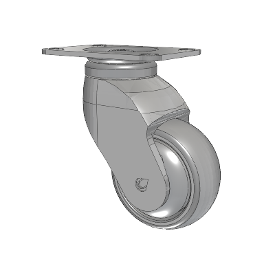 Tango Top Plate Swivel Caster with 75 x 32 TPU (80a) Wheel