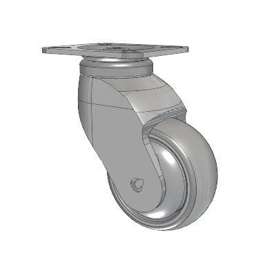 Tango Top Plate Swivel Caster with 75 x 32 TPU (80a) Wheel