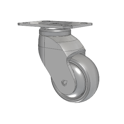 Tango Top Plate Swivel Caster with 75 x 32 TPU (80a) Wheel