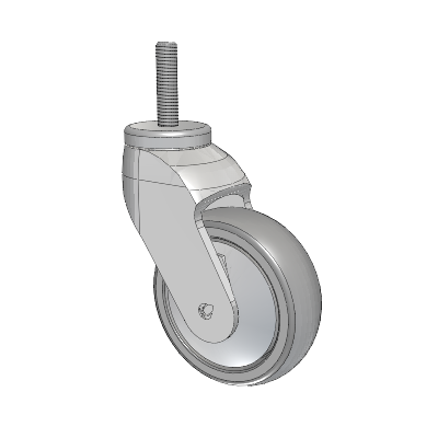 Tango Threaded Stem Caster with 100 x 32 TPU (80a) Wheel