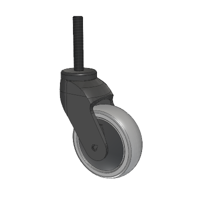 Tango Threaded Stem Caster with 100 x 32 TPU (80a) Wheel