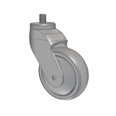 Tango Threaded Stem Caster with 100 x 32 TPU (80a) Wheel