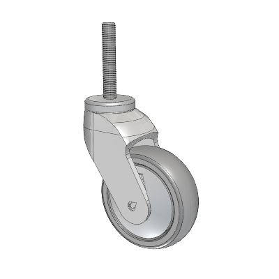 Tango Threaded Stem Caster with 100 x 32 TPU (80a) Wheel