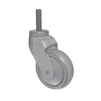 Tango Threaded Stem Caster with 100 x 32 TPR (80a) Wheel