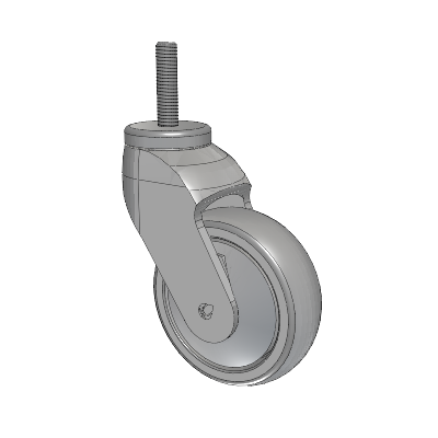 Tango Threaded Stem Caster with 100 x 32 TPR (80a) Wheel