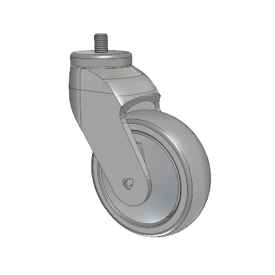 Tango Threaded Stem Caster with 100 x 32 TPR (80a) Wheel