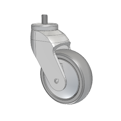 Tango Threaded Stem Caster with 100 x 32 TPR (80a) Wheel