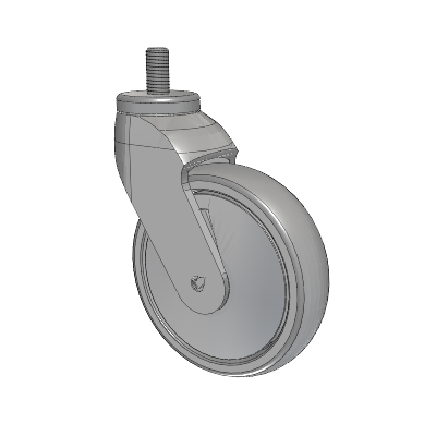Tango Threaded Stem Caster with 125 x 32 TPU (80a) Wheel