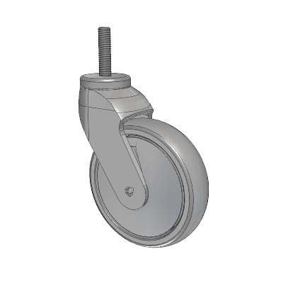 Tango Threaded Stem Caster with 125 x 32 TPU (80a) Wheel