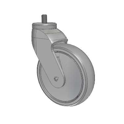 Tango Threaded Stem Caster with 125 x 32 TPU (80a) Wheel
