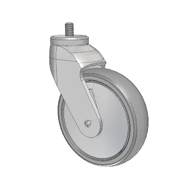 Tango Threaded Stem Caster with 125 x 32 TPU (80a) Wheel