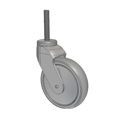 Tango Threaded Stem Caster with 125 x 32 TPU (80a) Wheel