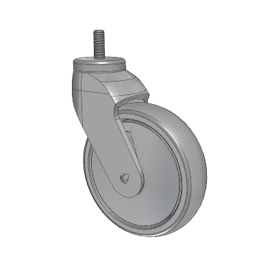 Tango Threaded Stem Caster with 125 x 32 TPR (80a) Wheel