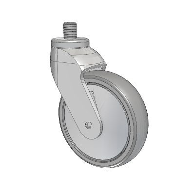 Tango Threaded Stem Caster with 125 x 32 TPR (80a) Wheel
